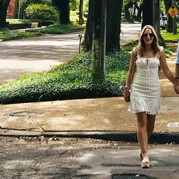 Free people cross my head dress. Ivory mini dress. - Picture 6 of 6